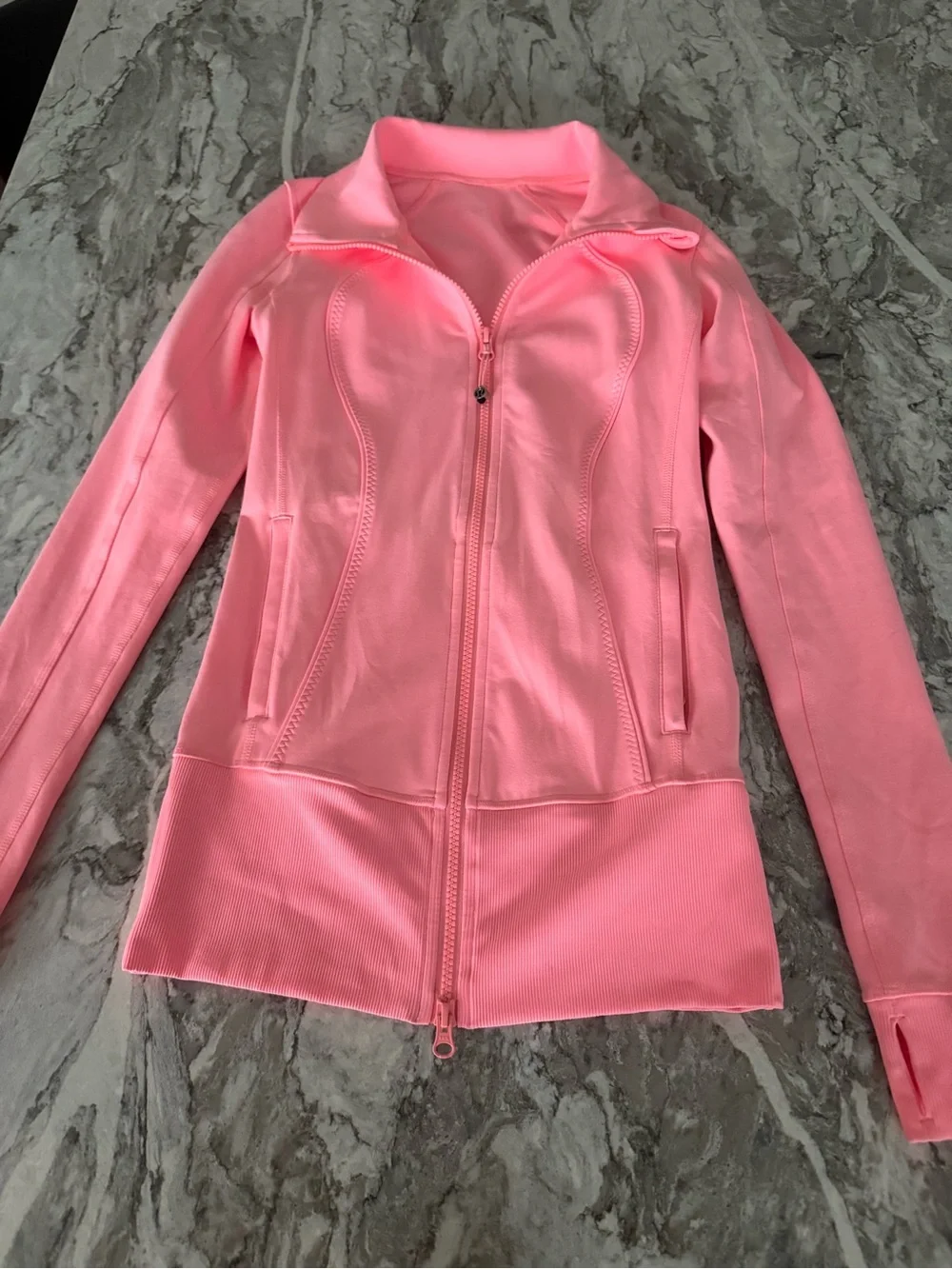 Lululemon Define Jacket Pink/Coral Full Zip Size 2